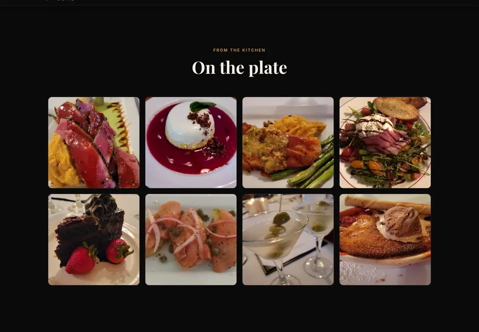 Wine Sellars Bistro — On the Plate — the CMS-managed photo gallery